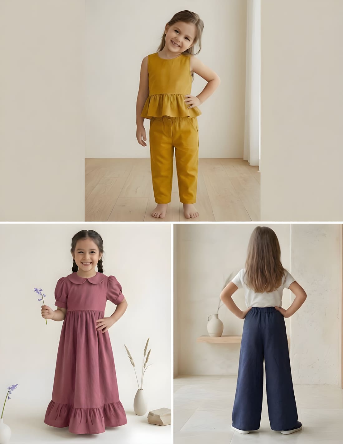 Digital sewing pattern bundle with women, men and kids designs
