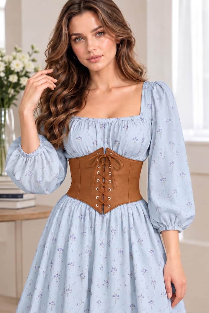 Lace Renaissance Corset Belt listing image 3 of 5
