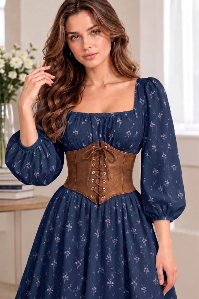 Lace Renaissance Corset Belt listing image 4 of 5
