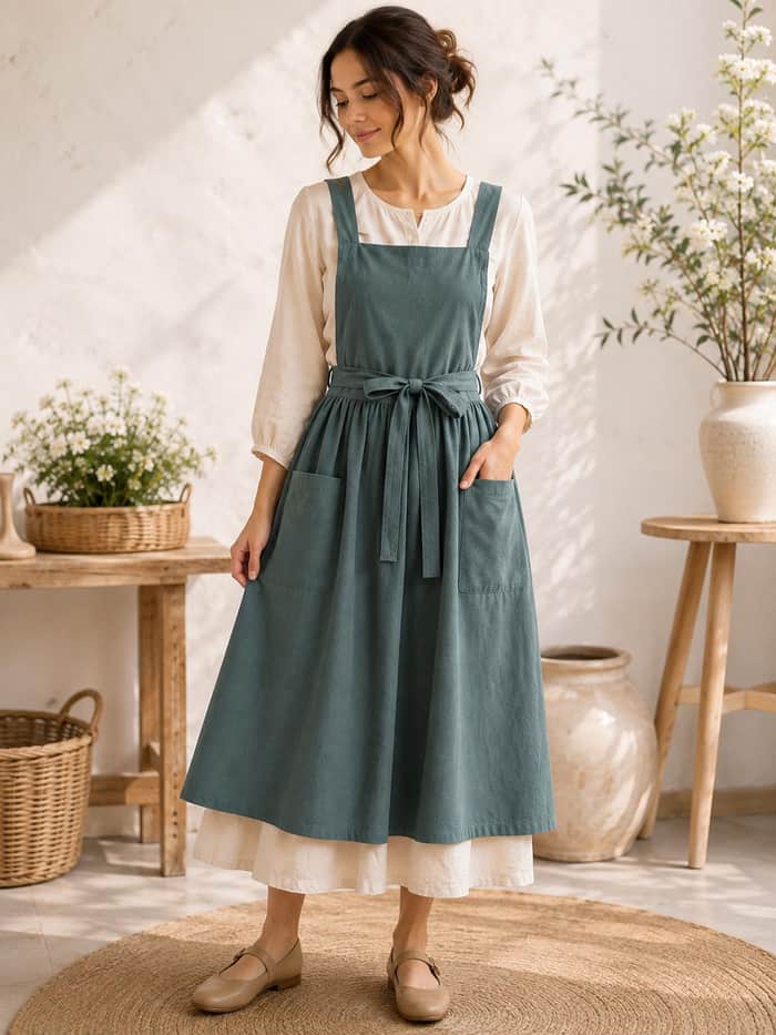 Linen Apron Pattern listing image 3 of 5