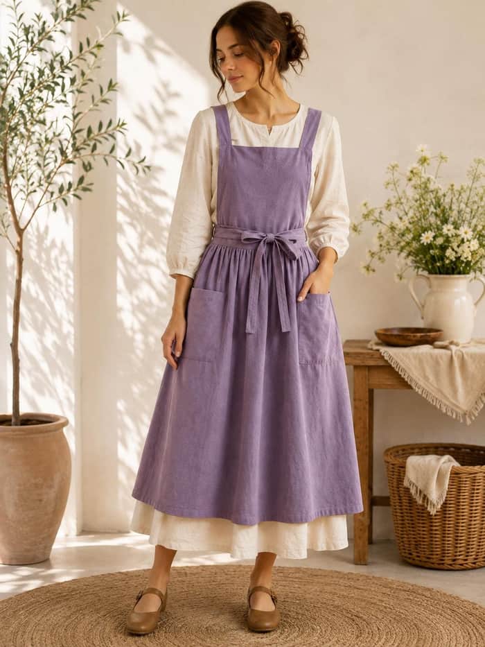 Linen Apron Pattern listing image 4 of 5
