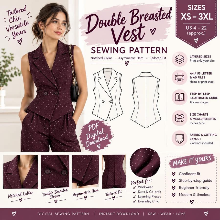 Vest Sewing Patterns catalog preview