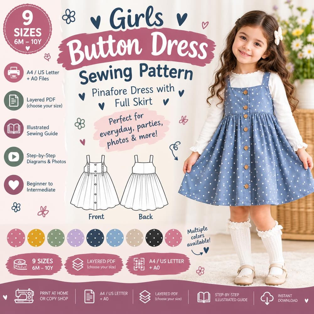 Dress Pattern sewing pattern preview