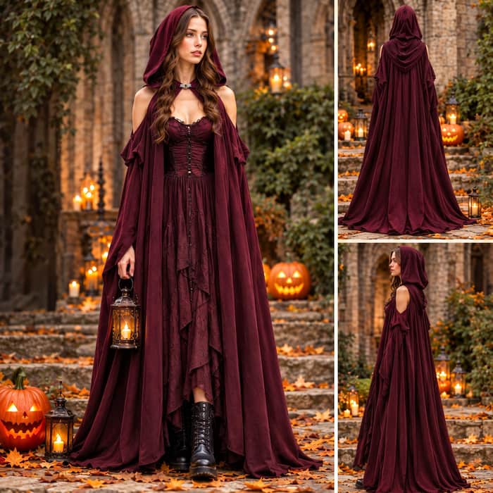 Hooded Costume Cloak listing image 3 of 5