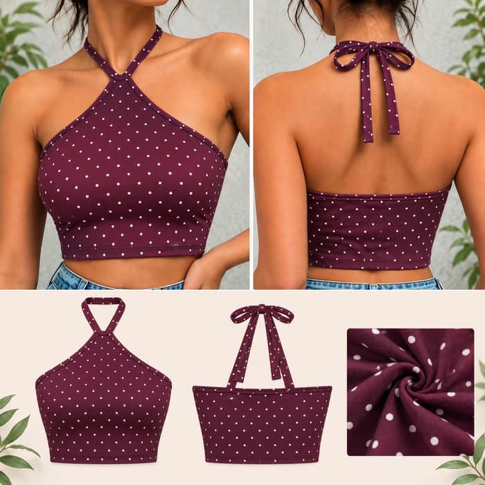 Halter Tie Back Top listing image 4 of 6