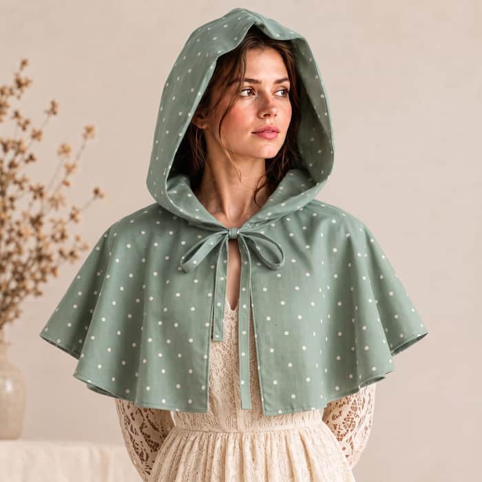 Hooded Cape Capelet listing image 4 of 5