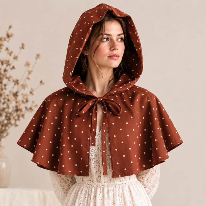 Hooded Cape Capelet listing image 5 of 5