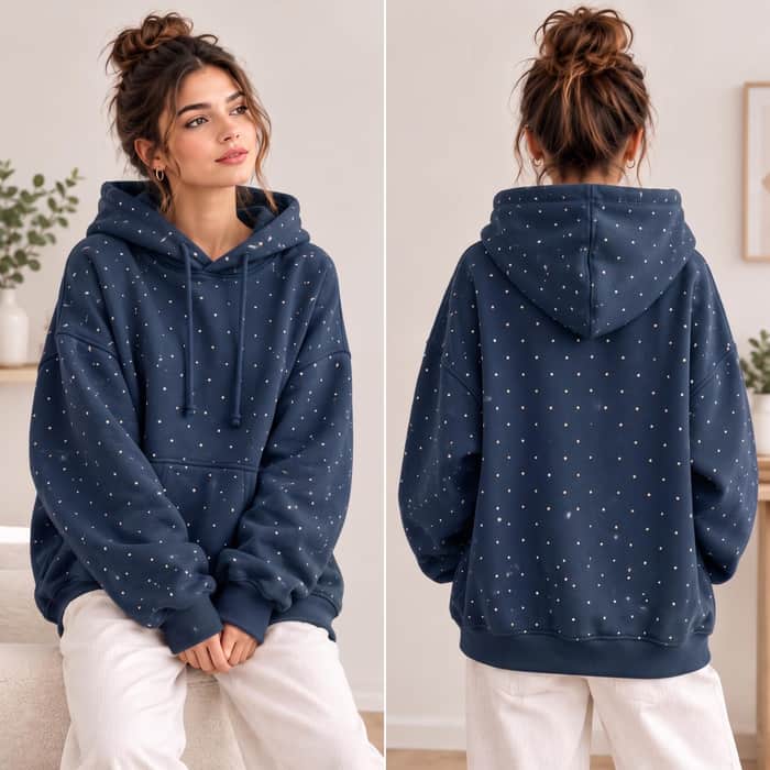 Oversized Drop Shoulder Hoodie listing image 4 of 5