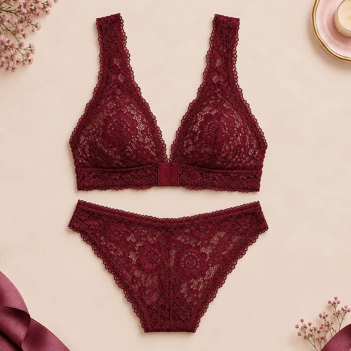 Lace Lingerie Set listing image 4 of 5