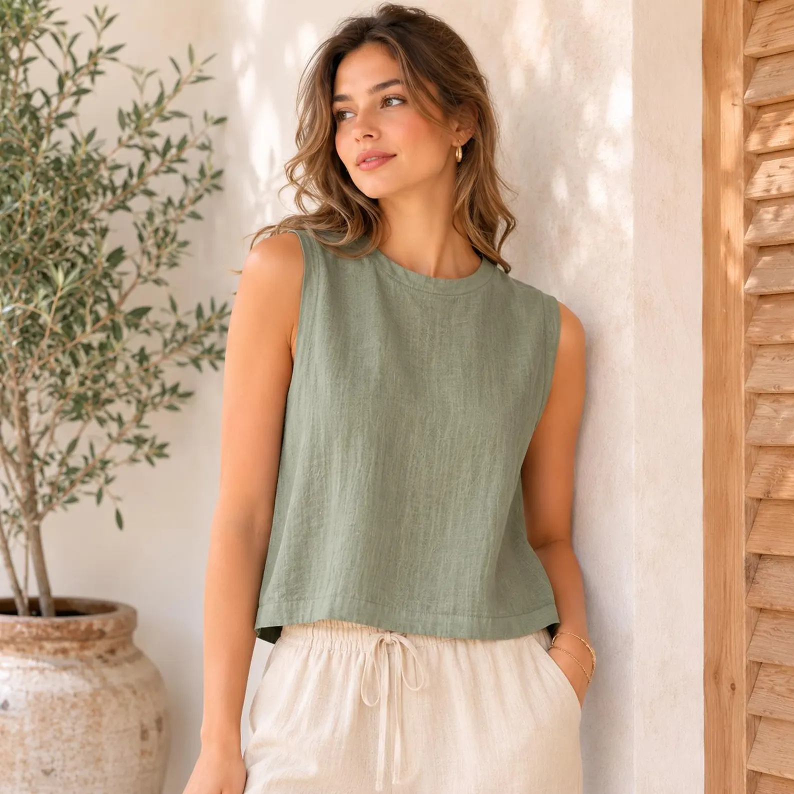 Linen top PDF pattern preview