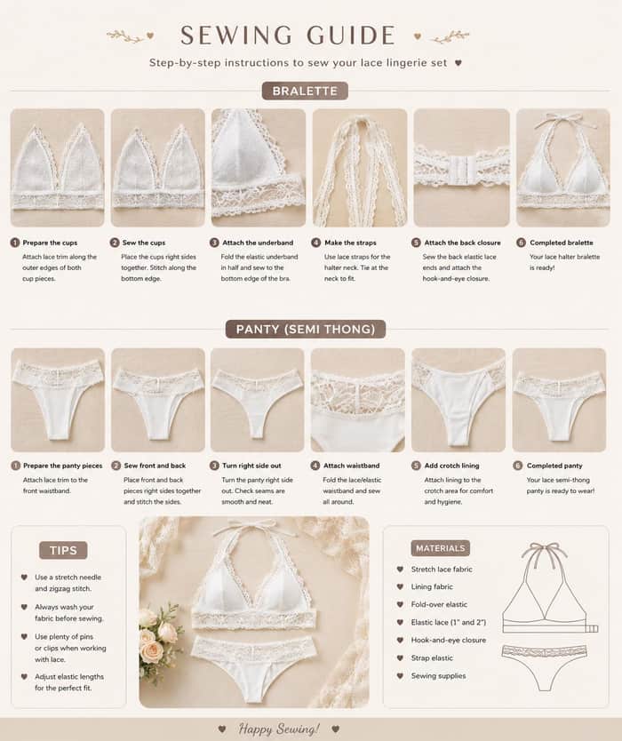 Lace Halter Lingerie Set listing image 4 of 5