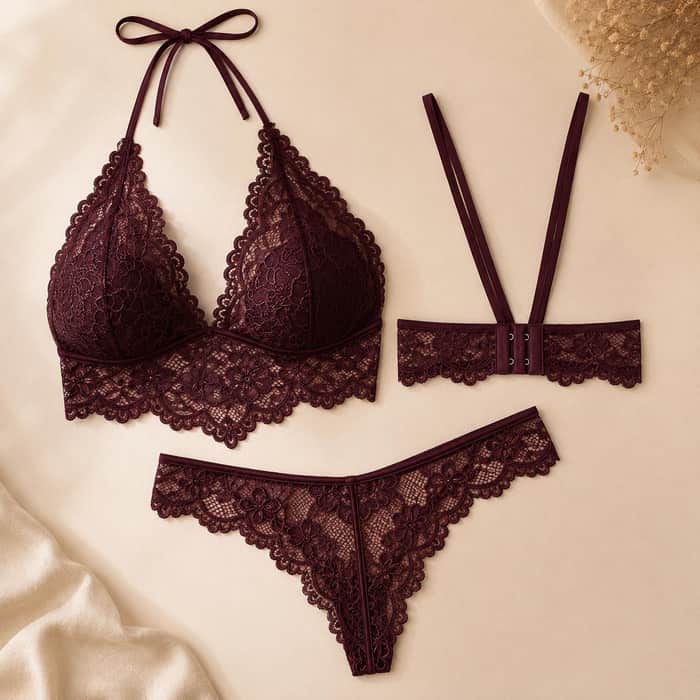 Lace Lingerie Set listing image 2 of 6