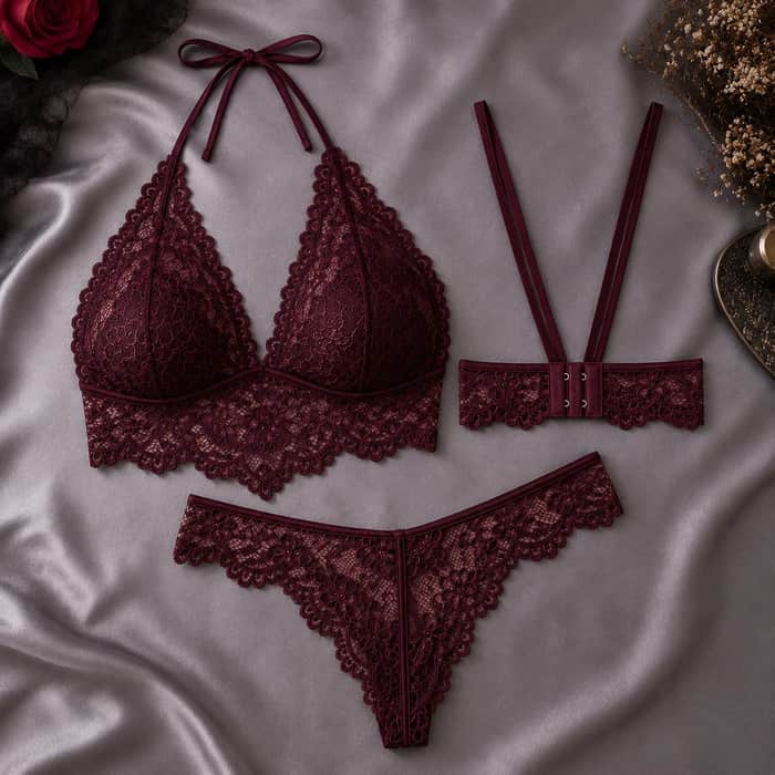 Lace Lingerie Set listing image 3 of 6