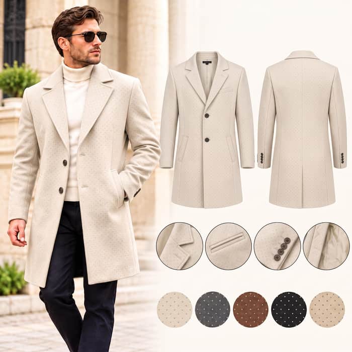 Wool Coat Pattern listing image 4 of 5