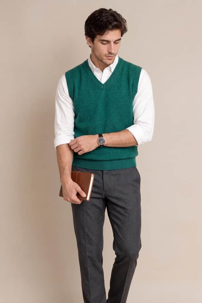 V Neck Sleeveless Vest listing image 3 of 6