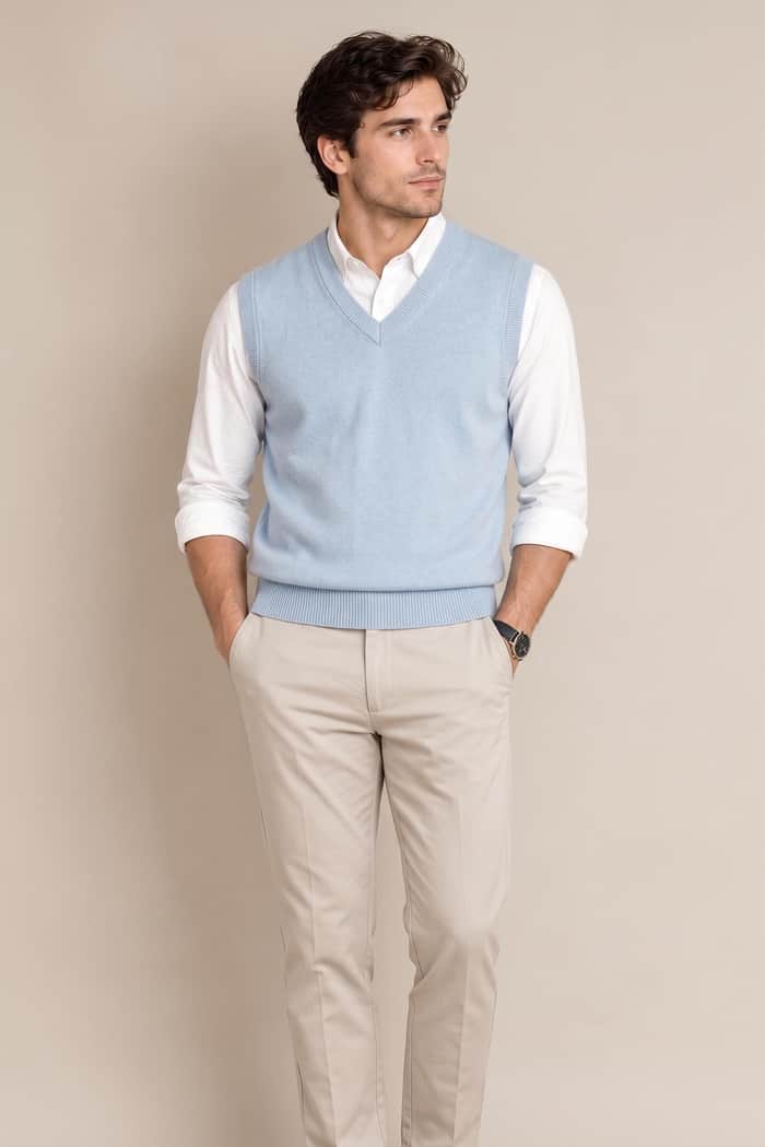 V Neck Sleeveless Vest listing image 4 of 6