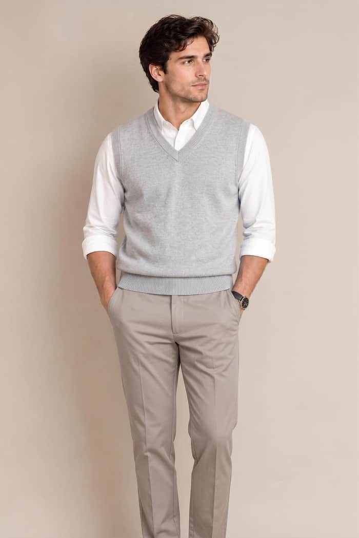 V Neck Sleeveless Vest listing image 6 of 6