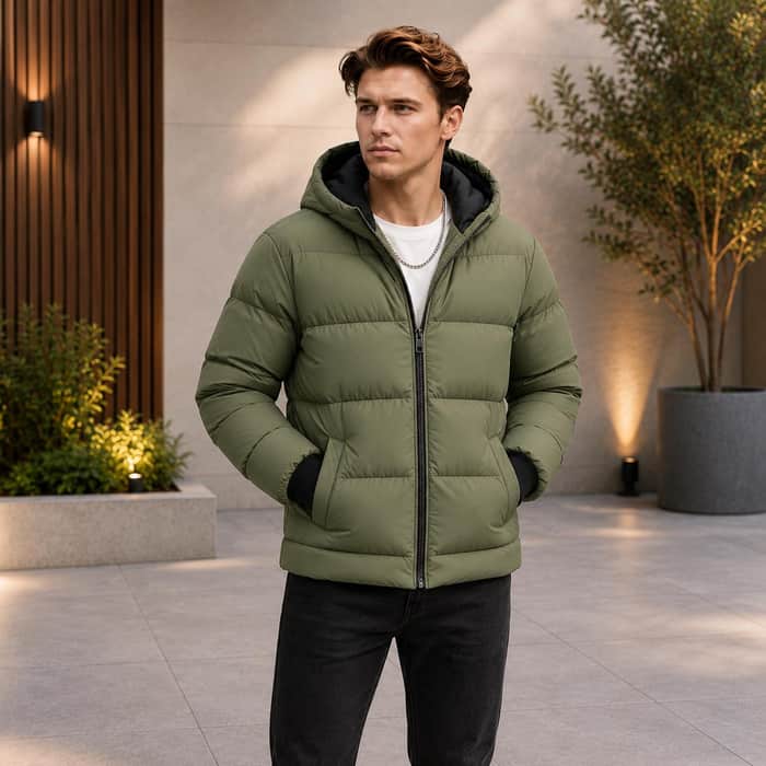 Hooded Quilted Jacket listing image 3 of 5