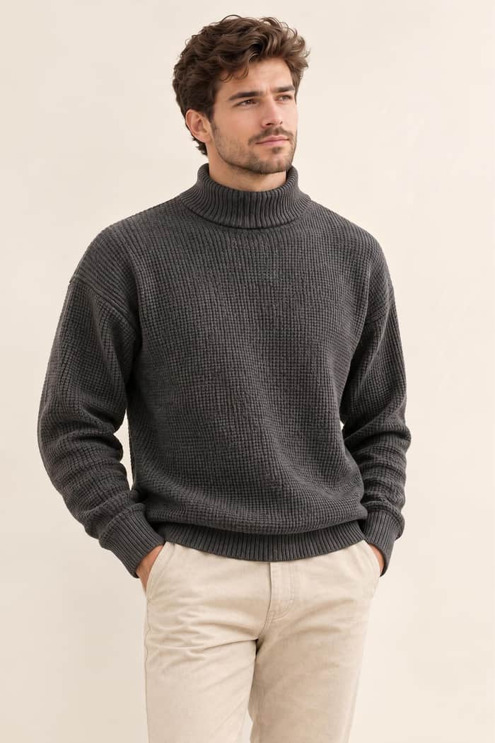 Ribbed Turtleneck listing image 2 of 5