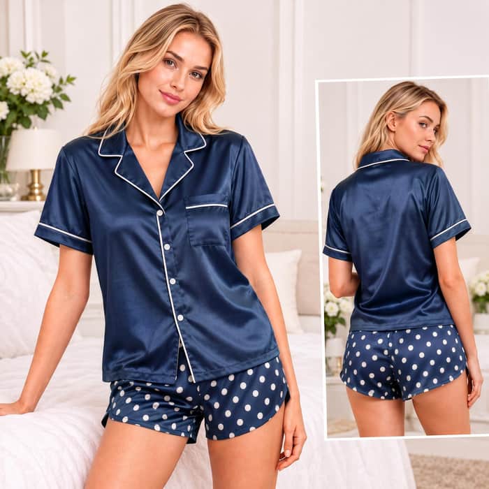 Satin Pajama Set listing image 3 of 5