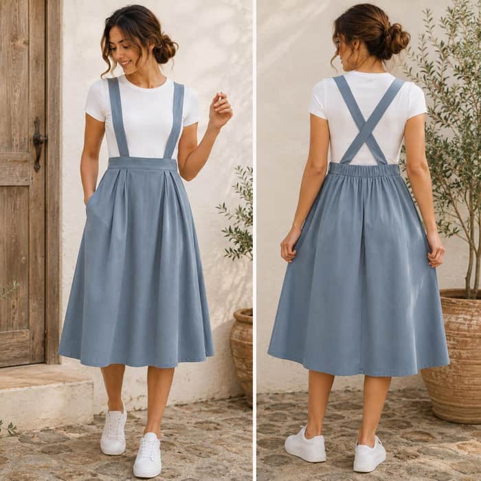 Midi Pinafore Pattern listing image 3 of 5