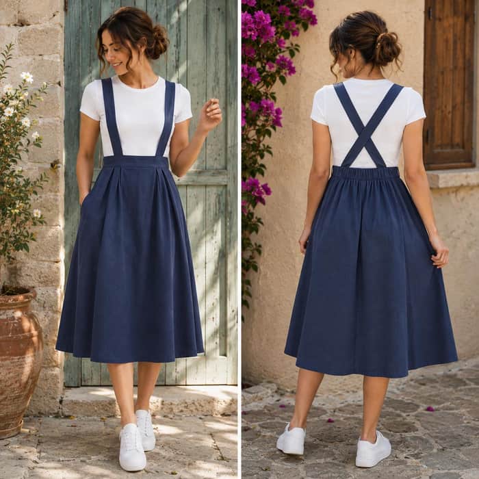 Midi Pinafore Pattern listing image 4 of 5
