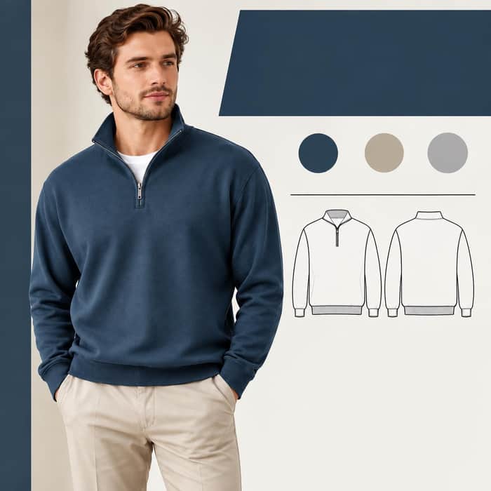 Quarter Zip Sweater listing image 2 of 5