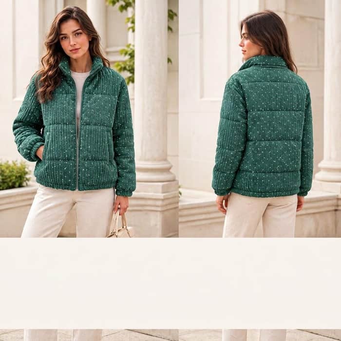 Quilted Collared Jacket listing image 3 of 5