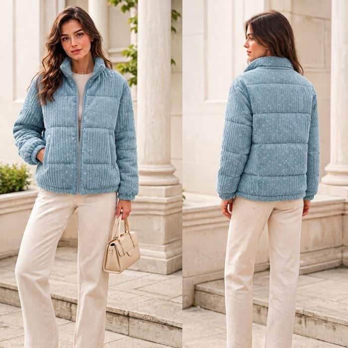 Quilted Collared Jacket listing image 4 of 5