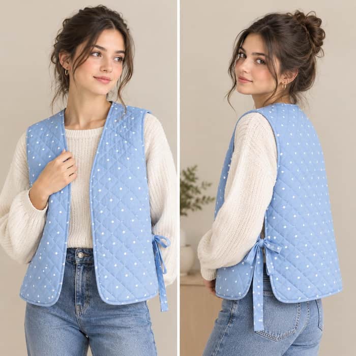 Quilted Vest Pattern listing image 2 of 5