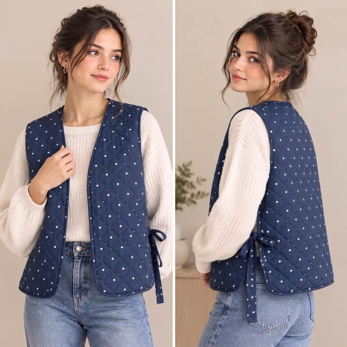 Quilted Vest Pattern listing image 4 of 5