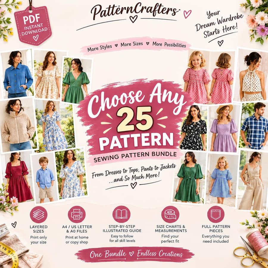 Women's Sewing Pattern Bundle sewing pattern preview bundle