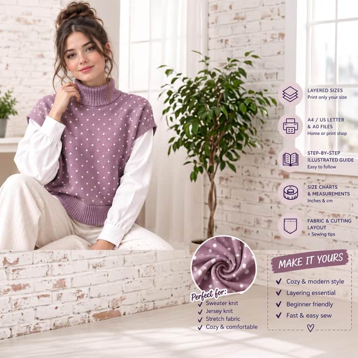 Sleeveless Sweater listing image 2 of 5