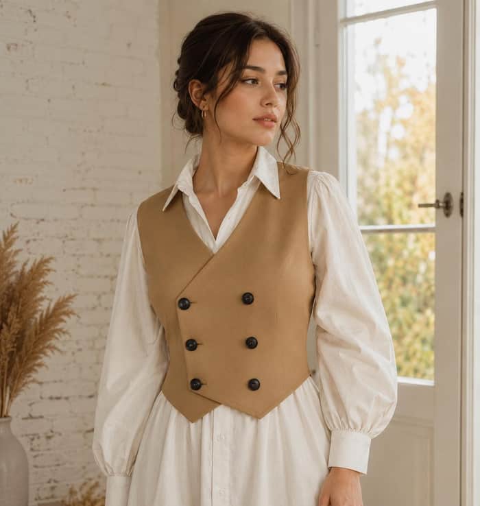 Double Breasted Vest listing image 2 of 5