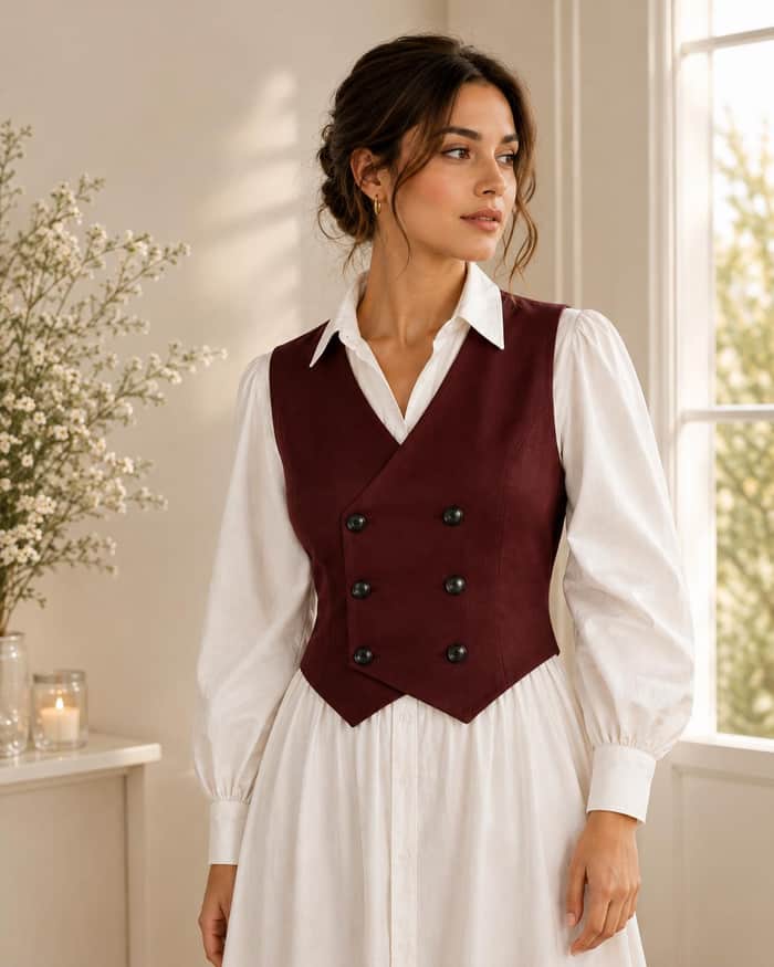 Double Breasted Vest listing image 3 of 5