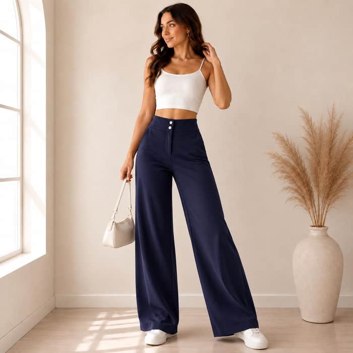 Wide Leg High Waisted Pants listing image 5 of 5
