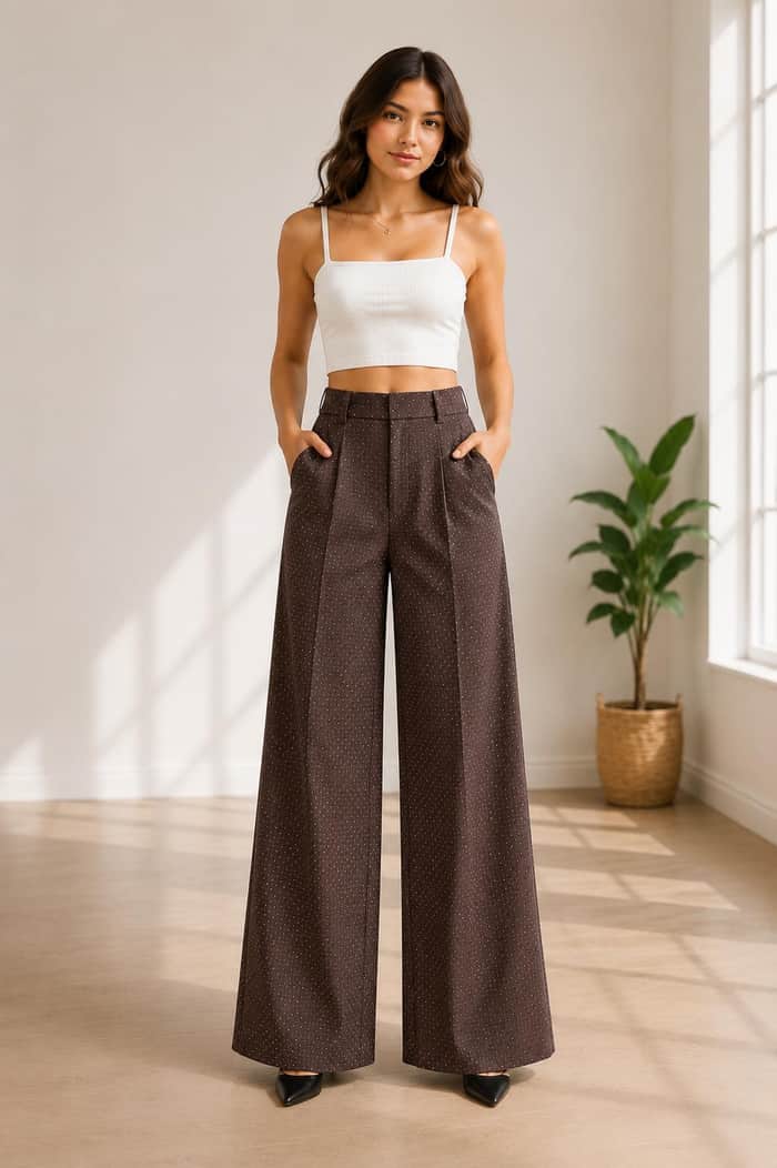 Wide Leg High Waisted Pants listing image 5 of 5