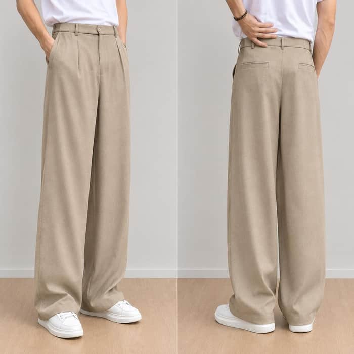 Wide Leg High Waisted Trousers listing image 2 of 5