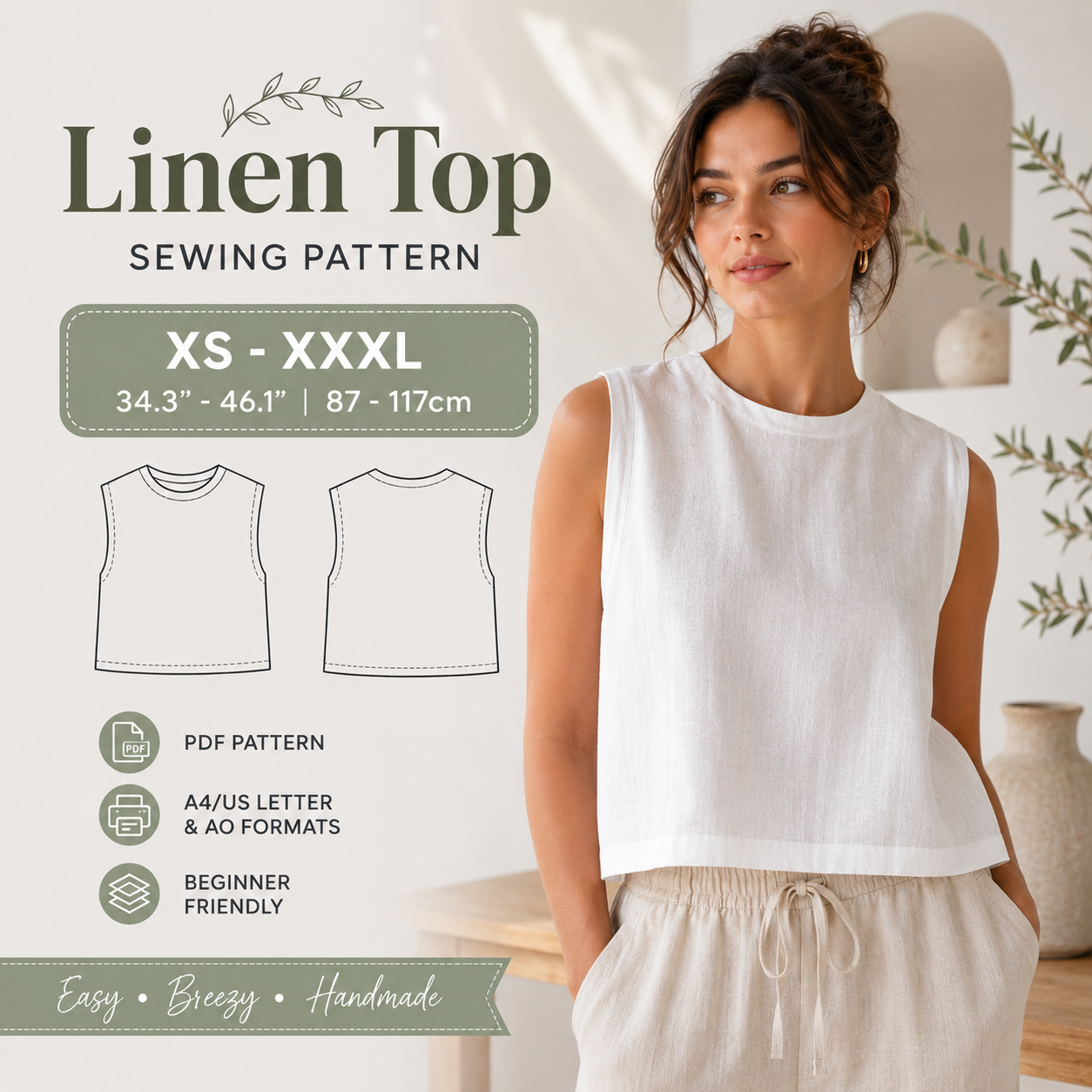 Linen top sewing pattern