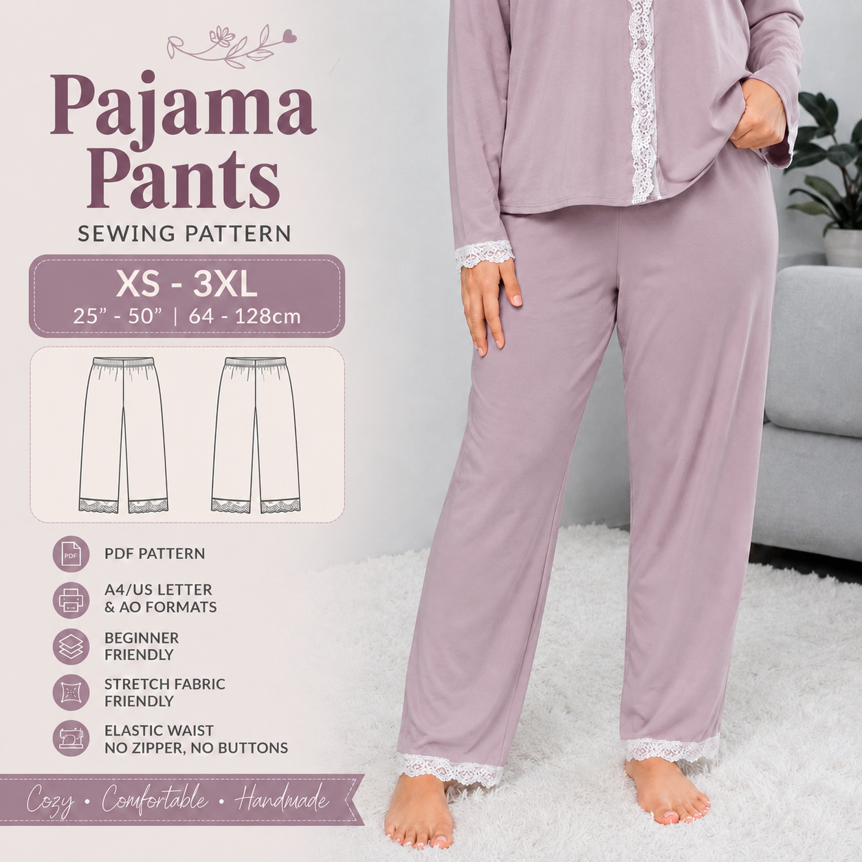 Pajama Pants Sewing Pattern